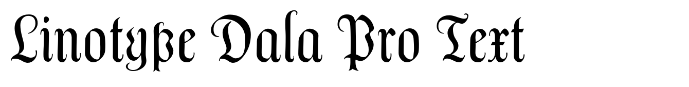 Linotype Dala Pro Text